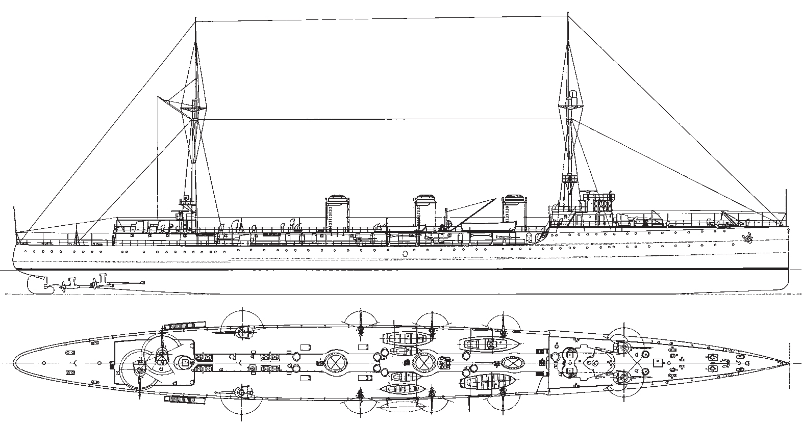 Альтернативные лучшие проекты легких крейсеров 1904