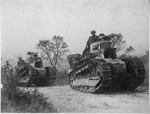 FT-17's going forward to the battle line at the Forest of Argonne..gif
