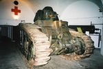 A Panzerkampfwagen B-2, showing the additional frontal armour above the main gun. This example was Number 114 of Panzer-Abteilung 213. It is now owned by Bovington Tank Museum, and shown here on display at the Jersey War Tunnels.jpg