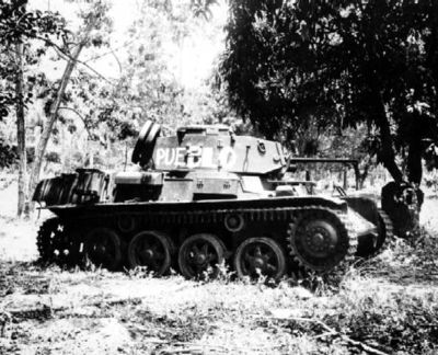 Strv m/40 in service with Dominican forces