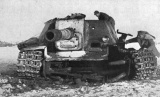 Knocked out SU-152