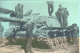 Su-152 after taking heavy damage