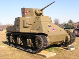 a M2 medium tank, used in World War II by American forces.