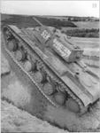 KV-1 heavy tank trials Kill the fascist toad conducting exercises on crossing antitank and natural obstacles Reserve Front 43rd Army 109th Tank Division Sep. 1941.jpg