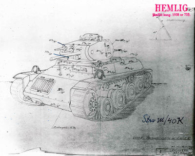 Armor schematics of the Strv m/40K