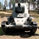 BT-7 Finnish BT-42 assault gun, built on the BT-7 chassis..jpg