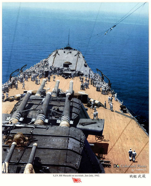 File:Musashi sea trials June-July 1942.jpg