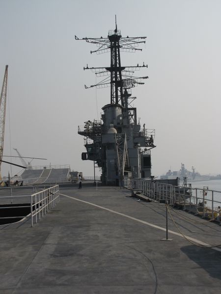 File:Ship Vikrant Island rear.jpg