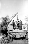 Replacment of the gun on Nashorn somewhere in northern Italy, 1944.jpg