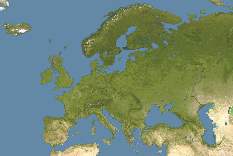 Datei:Europe satellite image location map.jpg