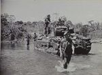 Matilda tanks advance on Hongorai River 1945.jpg