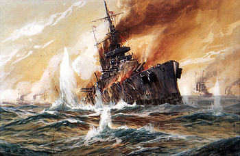 Sinking-of-HMS-Indefatigable-by-Willy-Stower-web.jpg