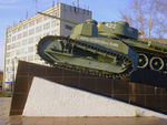Monument to first Soviet tank in Nizhny Novgorod. It is installed copy (not original) of Russky Reno.jpg