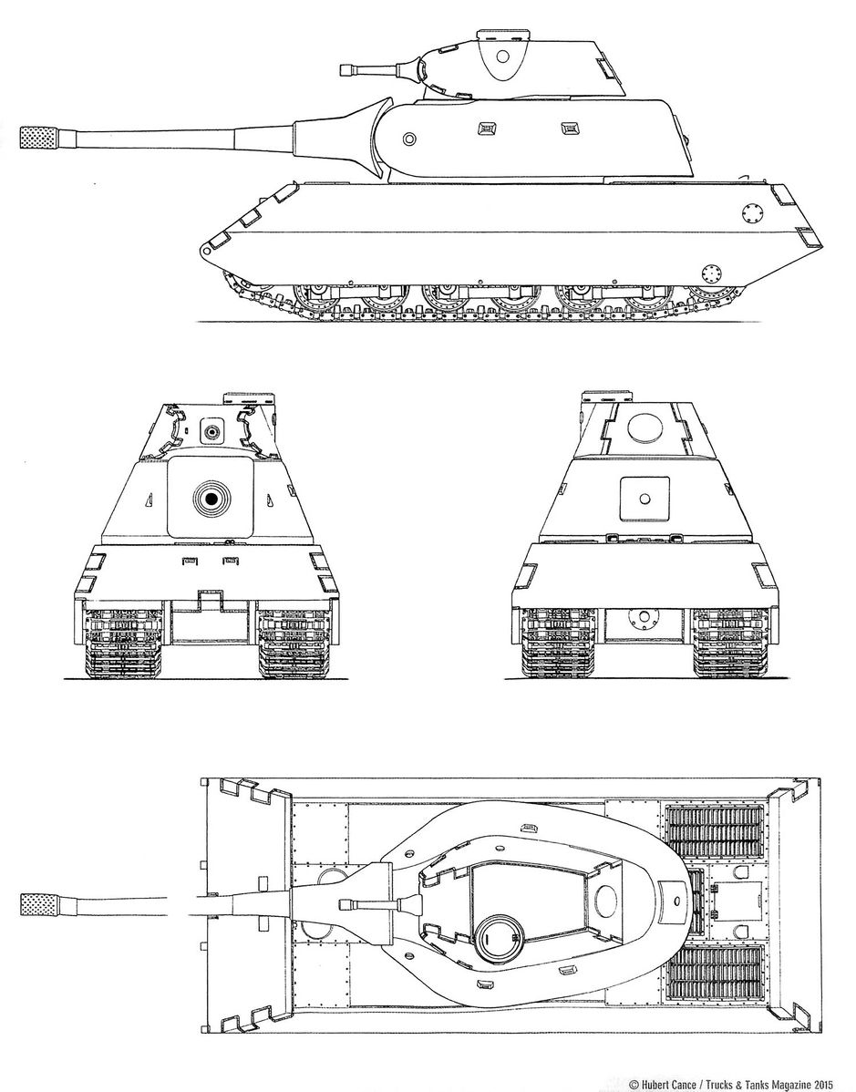 Чертеж танка е100