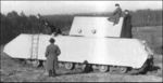 Maus Hull trials with concrete turret.jpg