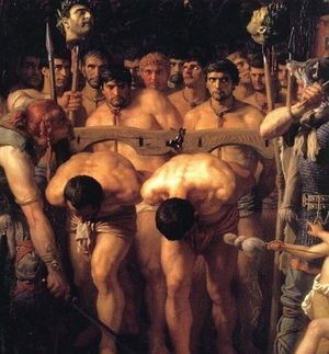 Фрагмент картины "Римляне под ярмом германцев" Марк Глейр