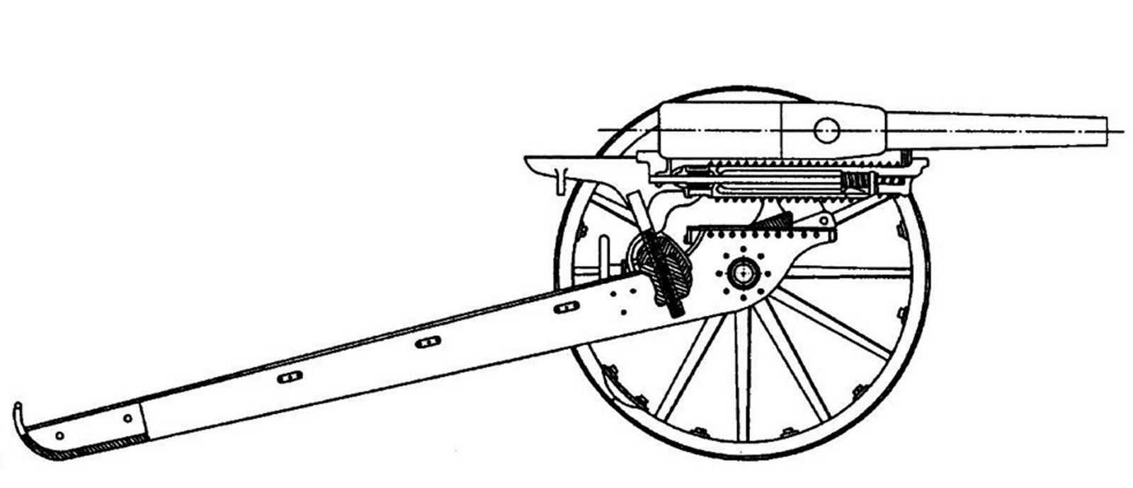 Скорострельная пушка Барановского 1877 чертежи