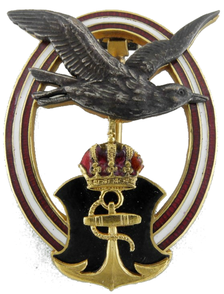 Archivo:Знак морской пилот Австро-Венгрия.png
