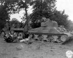An M4 Sherman taken out of service to replace the Continental R975C engine.jpg