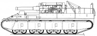 Original SU-14 design with the 203mm Howitzer